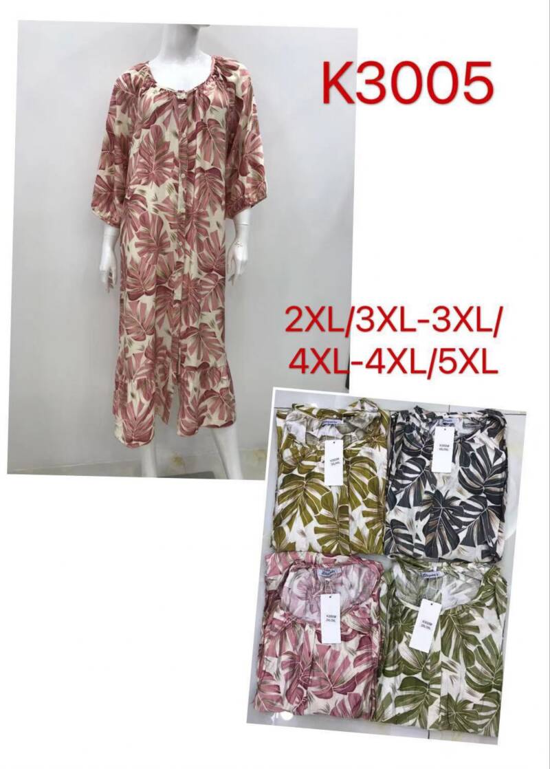 Sukienki damskie Roz 2XL-5XL, Mix Kolor Paczka 12 szt